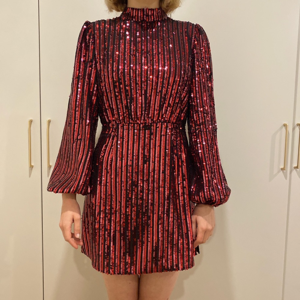 RIXO sequin dress